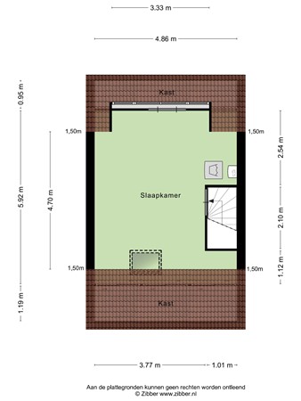 Plattegrond - Don Boscoplein 22, 4812 TR Breda - plattegrond tweede verdieping.jpg